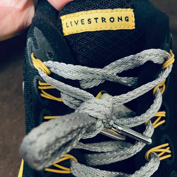 NIKE Lance Armstrong Livestrong Lunarglide 4 Black Marigold White 11.5 US 45.5 - Picture 9 of 11